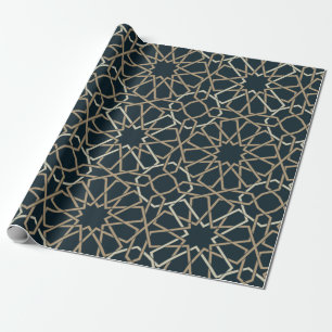 Abstraktes Design islamischer geometrischer Muster Geschenkpapier