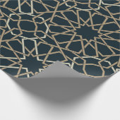 Abstraktes Design islamischer geometrischer Muster Geschenkpapier (Ecke)