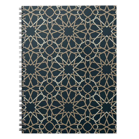Abstraktes Design islamischer geometrischer Muster Notizblock (Vorderseite)
