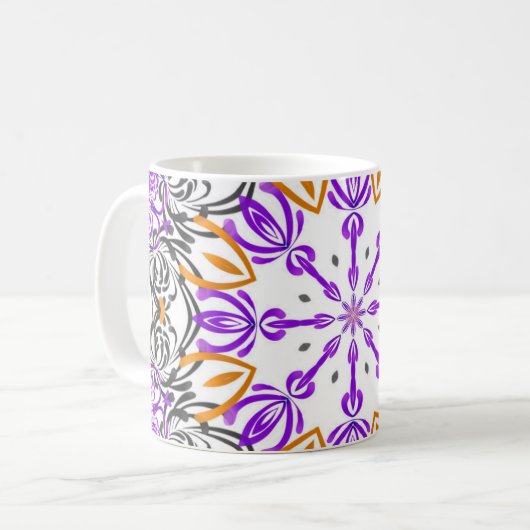 Abstraktes Design Kaffeemaschine Kaffee Tasse Cup (Vorderseite Links)