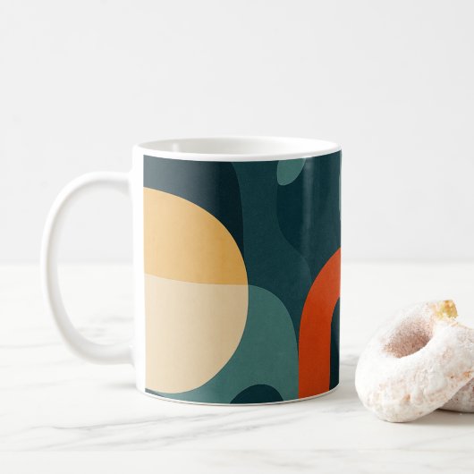 Abstraktes Design Kaffeetasse (Mit Donut)