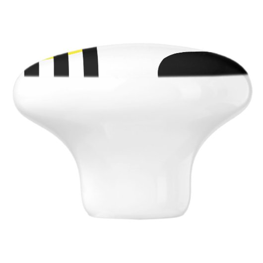 Abstraktes Design Keramikknauf (Seitenansicht)