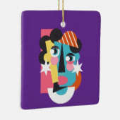 Abstraktes Design Keramikornament (Rechts)