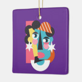 Abstraktes Design Keramikornament (Links)