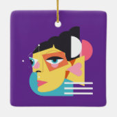 Abstraktes Design Keramikornament (Rückseite)