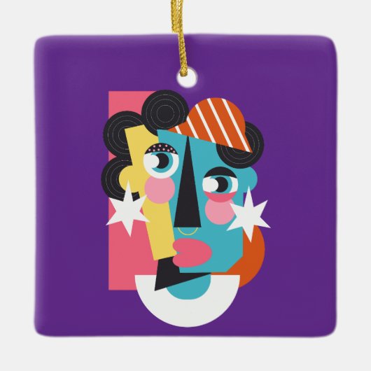Abstraktes Design Keramikornament (Vorderseite)