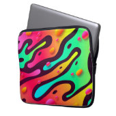 Abstraktes Design Laptopschutzhülle (Vorderseite Links)