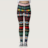 Abstraktes Design Leggings (Vorderseite)