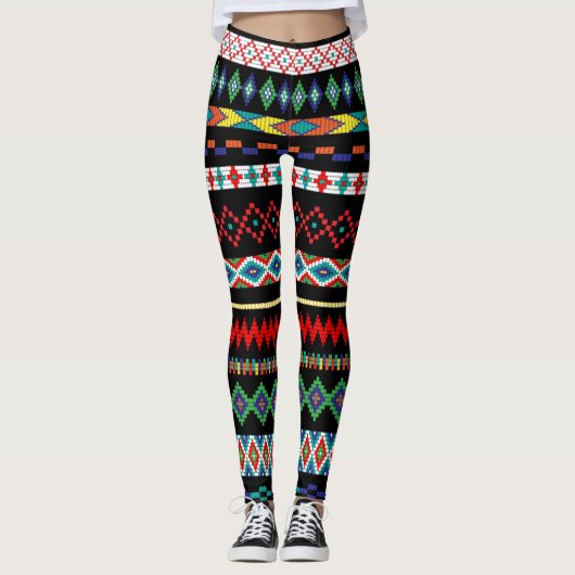 Abstraktes Design Leggings (Vorderseite)