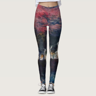 Abstraktes Design, Lichtsturm auf See Leggings