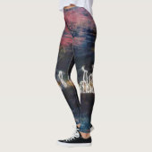 Abstraktes Design, Lichtsturm auf See Leggings (Links)