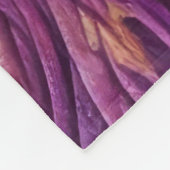 Abstraktes Design, Lila blau-rosa gestrichen Fleecedecke (Ecke)
