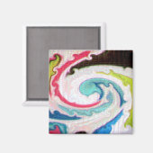 Abstraktes Design-Magnet Magnet (Vorderseite/Rückseite)