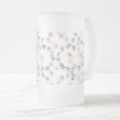 Abstraktes Design Mattglas Bierglas (VorderseiteRechts)