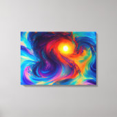 Abstraktes Design, mehrfarbige Leinwand (Vorderseite)