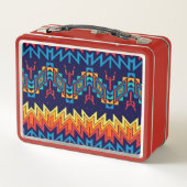 Abstraktes Design Metall Brotdose (Rückseite)