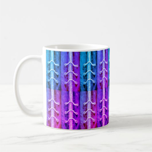 Abstraktes Design Miami - Farben für den industrie Kaffeetasse (Links)