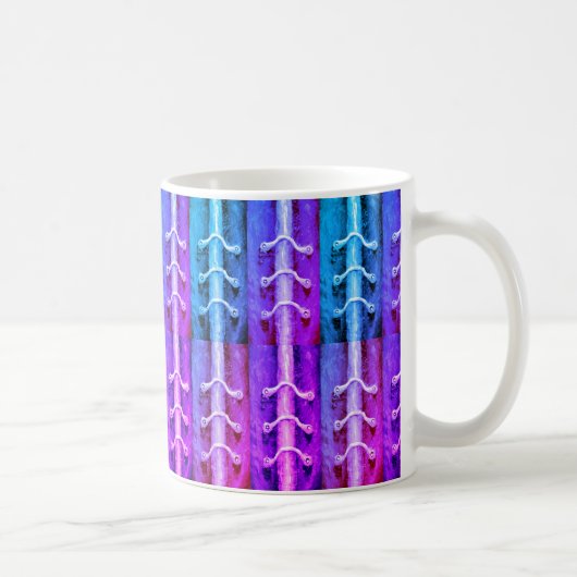 Abstraktes Design Miami - Farben für den industrie Kaffeetasse (Rechts)