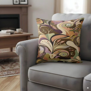 Abstraktes Design mit böhmischen Farben Kissen