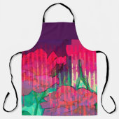 Abstraktes Design mit doppelter Rose Schürze (Vorderseite)