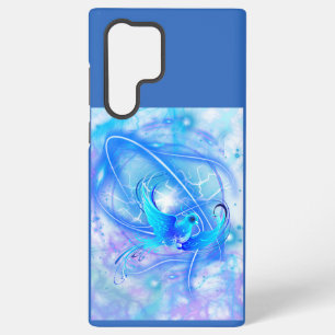 Abstraktes Design mit fliegendem Vogel Samsung Galaxy Hülle