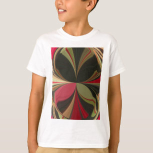 Abstraktes Design mit fließenden Linien Kunstprint T-Shirt