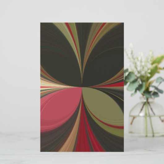 Abstraktes Design mit folgenden Linien Art Print Briefpapier (Stehend Vorderseite)