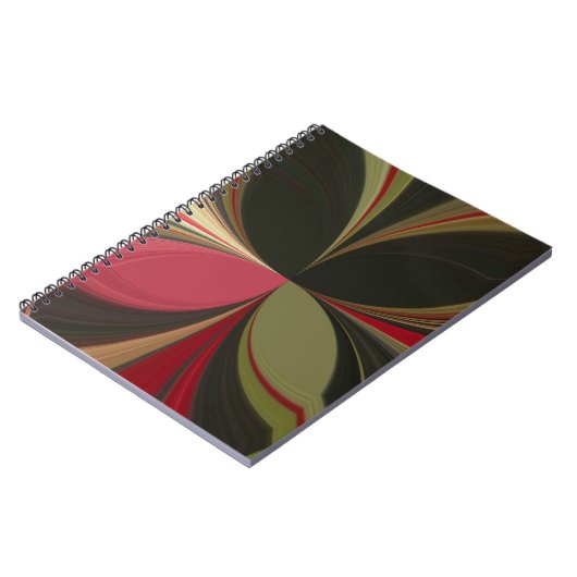 Abstraktes Design mit folgenden Linien Art Print Notizblock (Linke Seite)