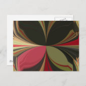 Abstraktes Design mit folgenden Linien Art Print Postkarte (Vorne/Hinten)