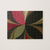 Abstraktes Design mit folgenden Linien Art Print Puzzle (Horizontal)