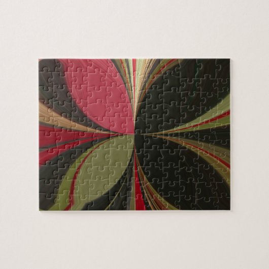 Abstraktes Design mit folgenden Linien Art Print Puzzle (Horizontal)