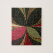 Abstraktes Design mit folgenden Linien Art Print Puzzle (Vertikal)