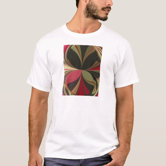 Abstraktes Design mit folgenden Linien Art Print T-Shirt (Vorderseite)