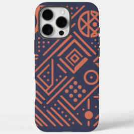 Abstraktes Design mit geometrischen Formen iPhone 16 Pro Max Hülle