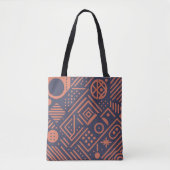 Abstraktes Design mit geometrischen Formen Tasche (Vorderseite)
