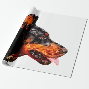 Abstraktes Design mit geringem Poly-Dreieck Geschenkpapier