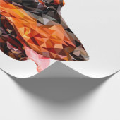 Abstraktes Design mit geringem Poly-Dreieck Geschenkpapier (Ecke)