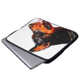Abstraktes Design mit geringem Poly-Dreieck Laptopschutzhülle (Vorne Knopf)
