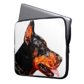 Abstraktes Design mit geringem Poly-Dreieck Laptopschutzhülle (Vorderseite Links)