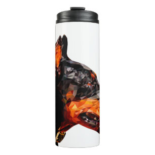 Abstraktes Design mit geringem Poly-Dreieck Thermosbecher