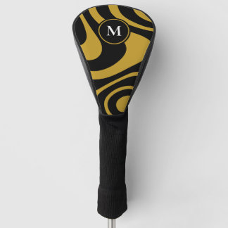 Abstraktes Design mit individuellem Anfangsbuchsta Golf Headcover