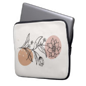 Abstraktes Design mit modernem Hintergrund Laptopschutzhülle (Vorderseite Links)