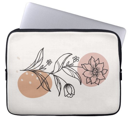 Abstraktes Design mit modernem Hintergrund Laptopschutzhülle (Vorderseite)