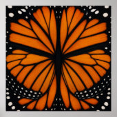 Abstraktes Design mit Monarchfalter-Muster Poster (Vorne)