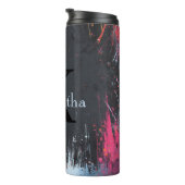 Abstraktes Design mit Neonfarben und individuellem Thermosbecher (Nach rechts gedreht)