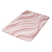 Abstraktes Design mit rosa Creme Badematte (Schrägansicht)