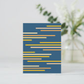 Abstraktes Design mit überlappenden Linien Postkarte (Stehend Vorderseite)