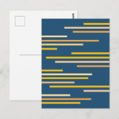 Abstraktes Design mit überlappenden Linien Postkarte (Vorne/Hinten)
