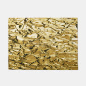 Abstraktes Design mit vergoldeter Blechfolie Fußmatte (Vorderseite)