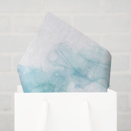 Abstraktes Design mit weichen Wasserfarbenmustern Seidenpapier (Geschenktüte)
